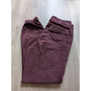 Vintage Boden Burgundy Corduroy Pants With Elastic Cuffs 8L